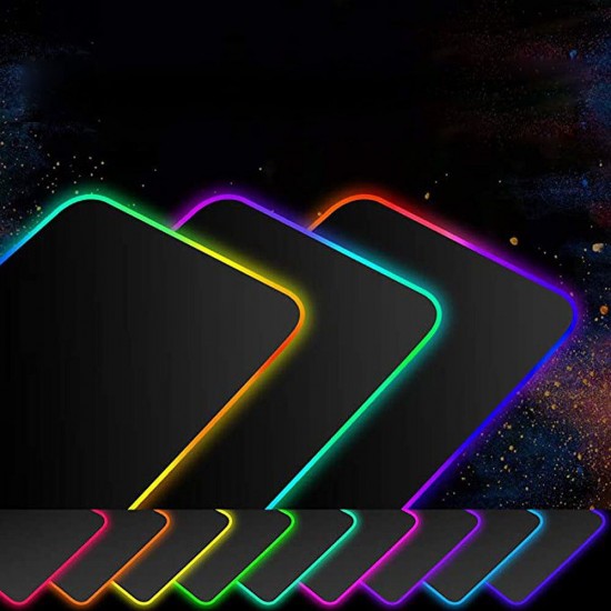 Wired USB RGB Gaming Mouse Pad Anti-Slip Rubber Base Computer Keyboard Mouse Pad for PC Laptop Wired USB RGB Gaming Mouse Pad Anti-Slip Rubber Base Computer Keyboard Mouse Pad for PC Laptop