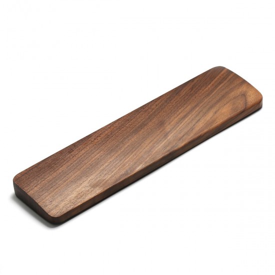 Black Walnutwood Wrist Rest Pad Keyboard Wood Wrist Protection Mouse Anti-skid Pad for 60-Key 60% Keyboard