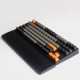 Black Wood Wrist Rest Pad Keyboard Wood Wrist Support Protection Mouse Anti-skid Pad for 60% Keyboard or 80% Keyboard