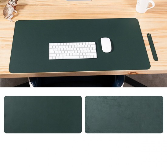 Double-side Large Mouse Pad PU Leather Non-slip Gaming Keyboard Pad Table Desktop Protective Mat for Home Office