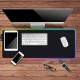 GMS-X5 RGB Light Gaming Mouse Pad Keyboard Mat USB Interface Computer Mousepad Desktop Backlit Mat