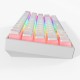 MK61 Wired Mechanical Keyboard Gateron Optical Switch Pudding Keycaps RGB 61 Keys Hot Swappable Gaming Keyboard