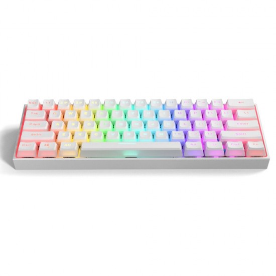 MK61 Wired Mechanical Keyboard Gateron Optical Switch Pudding Keycaps RGB 61 Keys Hot Swappable Gaming Keyboard MK61 Wired Mechanical Keyboard Gateron Optical Switch Pudding Keycaps RGB 61 Keys Hot Swappable Gaming Keyboard