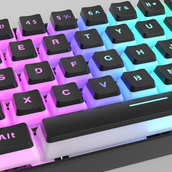 MK61 Wired Mechanical Keyboard Gateron Optical Switch Pudding Keycaps RGB 61 Keys Hot Swappable Gaming Keyboard MK61 Wired Mechanical Keyboard Gateron Optical Switch Pudding Keycaps RGB 61 Keys Hot Swappable Gaming Keyboard