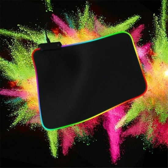 Mouse Pad Large RGB LED Gaming Mouse Pad Gamer Mousepad LED Light Illuminated USB Wired Colorful Luminous Non-Slip Mouse Mice Mouse Pad Large RGB LED Gaming Mouse Pad Gamer Mousepad LED Light Illuminated USB Wired Colorful Luminous Non-Slip Mouse Mice