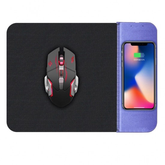 OJD-36 Wireless Fast Charger Charging Mouse Pad Mat for Samsung S10+ HUAWEI and Gaming Mouse