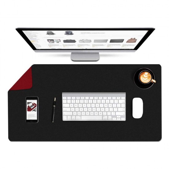 PU Leather Mouse Pad Waterproof Desktop Protective Mat Double Side Keyboard & Mouse Pad for Office Home PU Leather Mouse Pad Waterproof Desktop Protective Mat Double Side Keyboard & Mouse Pad for Office Home