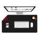PU Leather Mouse Pad Waterproof Desktop Protective Mat Double Side Keyboard & Mouse Pad for Office Home