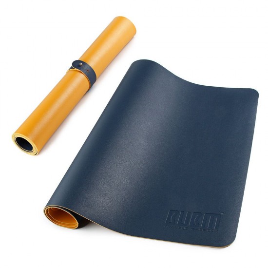 PU Leather Mouse Pad Waterproof Desktop Protective Mat Double Side Keyboard & Mouse Pad for Office Home