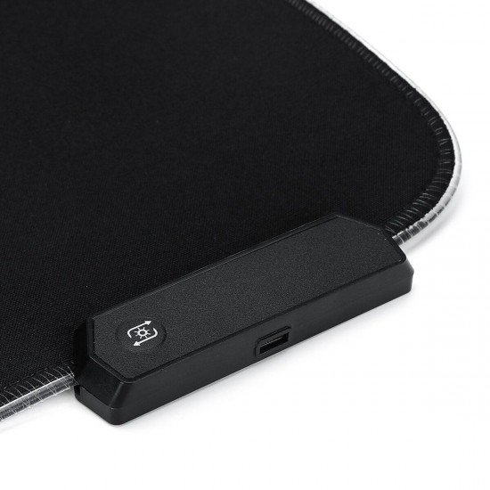 RGB Mouse Pad Anti-slip Rubber Soft Cloth Desktop Mouse Keyboard Mat for Home Gaming Office Work RGB Mouse Pad Anti-slip Rubber Soft Cloth Desktop Mouse Keyboard Mat for Home Gaming Office Work