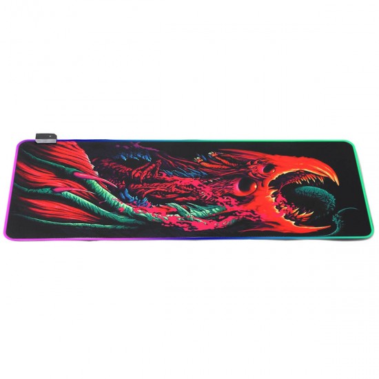 RGB Mouse Pad Gaming Keyboard Pad Non-slip Rubber Desktop Table Protective Mat for Home Office RGB Mouse Pad Gaming Keyboard Pad Non-slip Rubber Desktop Table Protective Mat for Home Office