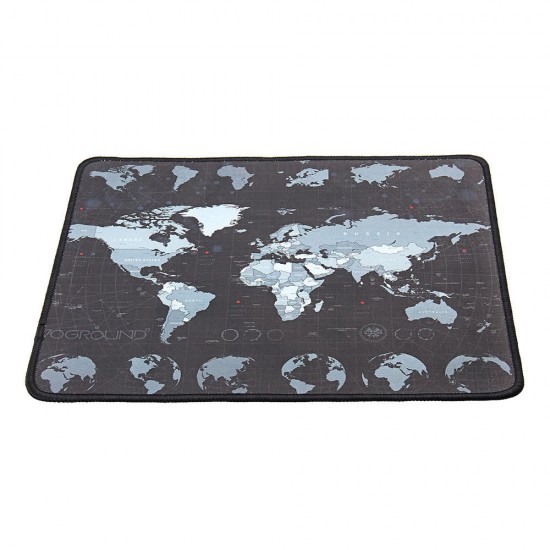 Small World Map Mat 300*250mm Non-Slip Mousepad Waterproof Overlock Gaming Mouse Pad Mat