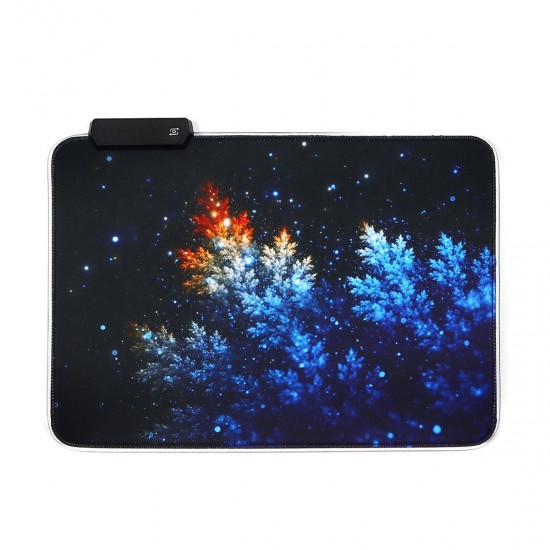 The Mangrove Honeysuckle USB Wired RGB Colorful Backlit LED Mouse Pad for Gaming Mouse E-Sport