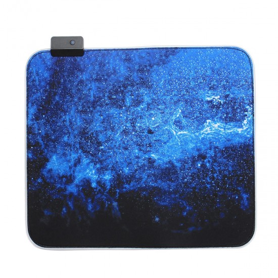 The Milky Way USB Wired 6 RGB Colorful7 Monochrome Lights LED Mouse Pad for Gaming Mouse E-Sport