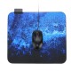 The Milky Way USB Wired 6 RGB Colorful7 Monochrome Lights LED Mouse Pad for Gaming Mouse E-Sport