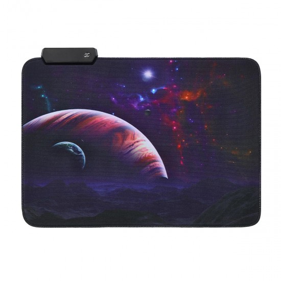 The Vast Sky USB Wired RGB Colorful Backlit LED Mouse Pad for Gaming Mouse