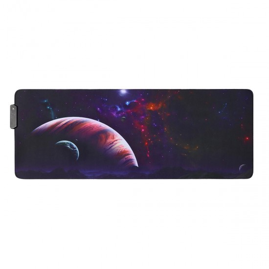 The Vast Sky USB Wired RGB Colorful Backlit LED Mouse Pad for Gaming Mouse