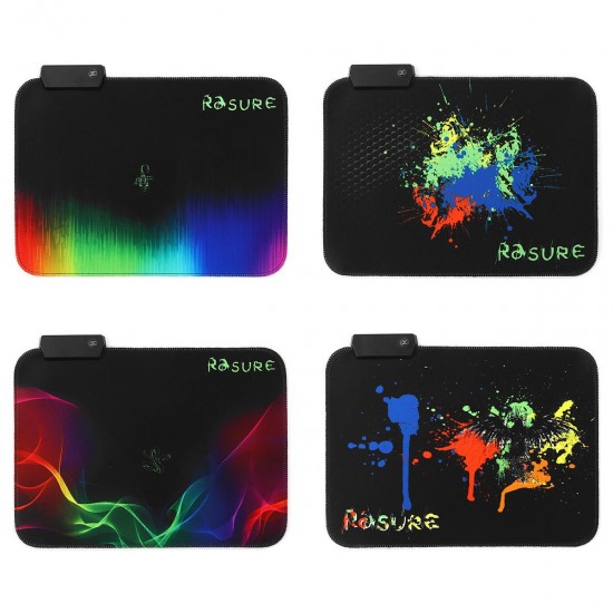 The paint design USB Wired RGB Colorful Backlit LED Mouse Pad for Gaming Mouse