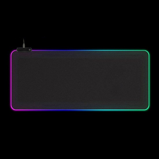 USB RGB Luminous Mouse Pad Waterproof LED Mouse Mat Game Keyboard Antiskid Mouse Pad 4mm Thick