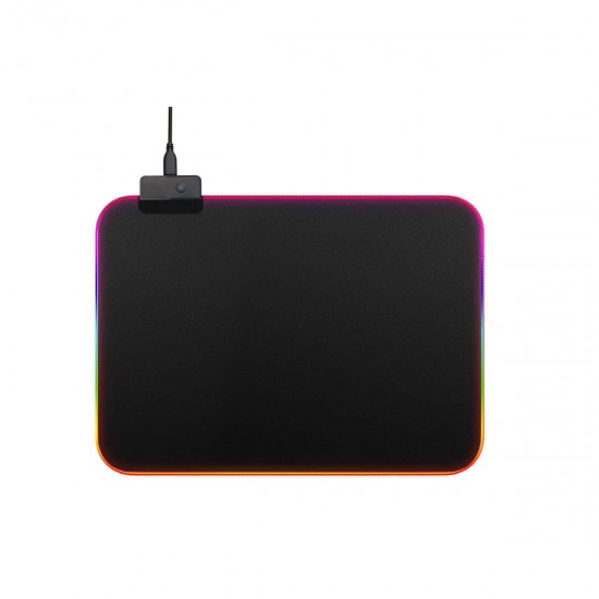 USB Wired Large Colorful Backlit Non-slip Soft Rubber Mouse Pad Desktop Mat