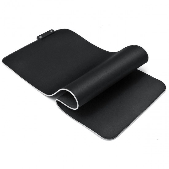 USB Wired Large LED Colorful Backlit Non-slip Soft Rubber Mouse Pad
