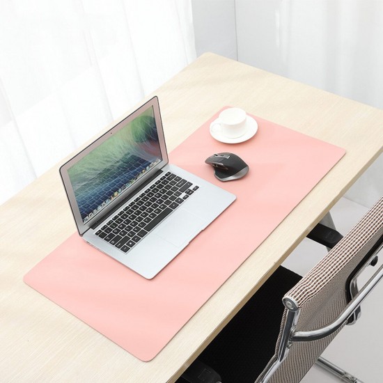 Waterproof Mouse Pad Medium Office Gaming Desk Mat PU Leather Multifunctional PVC Pad for Laptop Mouse Keyboard