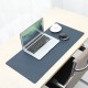 Waterproof Mouse Pad Small Office Gaming Desk Mat Single Side PU Leather Multifunctional PVC Pad for Laptop Mouse Keyboard