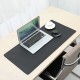 Waterproof Mouse Pad Small Office Gaming Desk Mat Single Side PU Leather Multifunctional PVC Pad for Laptop Mouse Keyboard