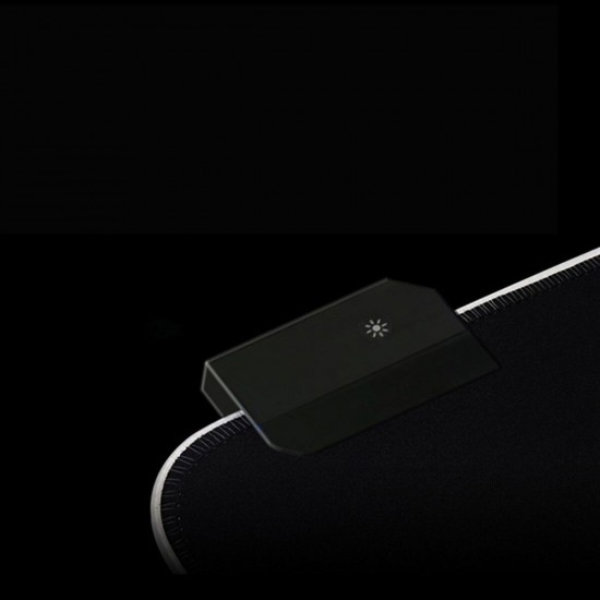 Wired USB Gaming Mouse Pad RGB LED Desk Mat Cosmic Nebula Antislip Luminous Game Mouse Pad