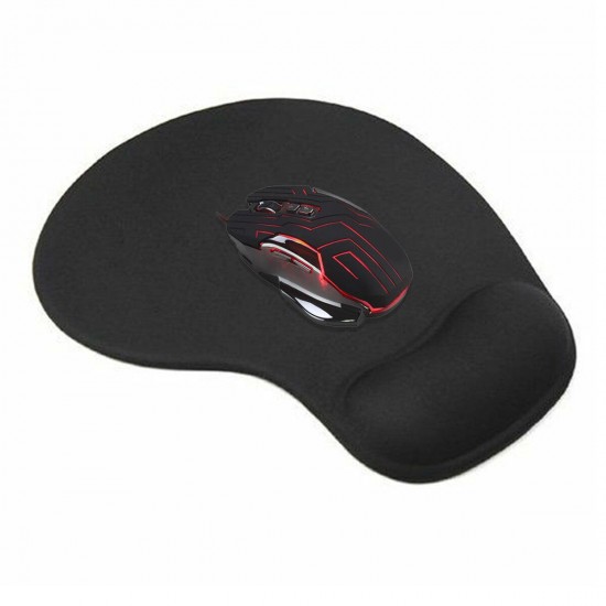 Mouse Pad Non-slip with Gel Wrist Rest Support Mat Soft Textured Surface For Desktop Laptop