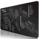AR-15 Mouse Pad Large Size Rubber Gaming Keyboard Pad Desktop Table Protective Mat for Home Office