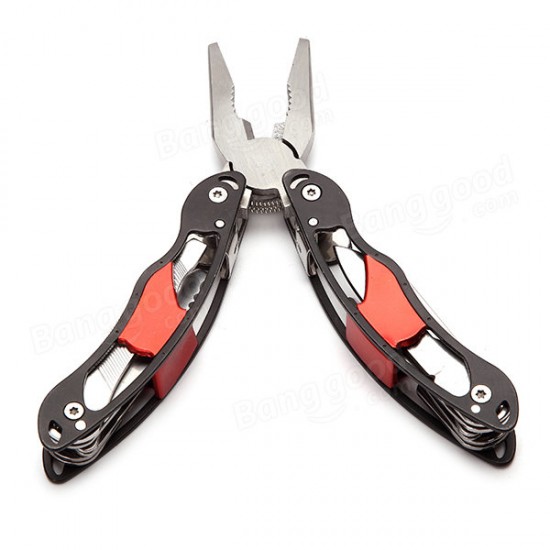 12 In 1 Stainless Steel Multifunctional Folding Plier Pocket Survival Tool Screwdriver Cutter