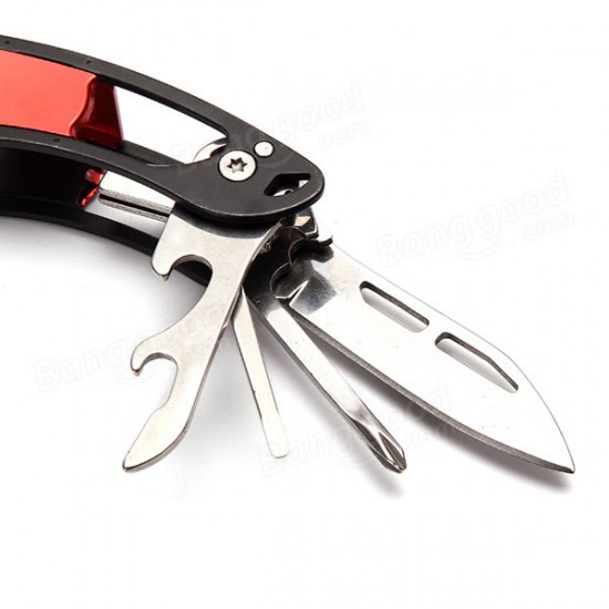 12 In 1 Stainless Steel Multifunctional Folding Plier Pocket Survival Tool Screwdriver Cutter