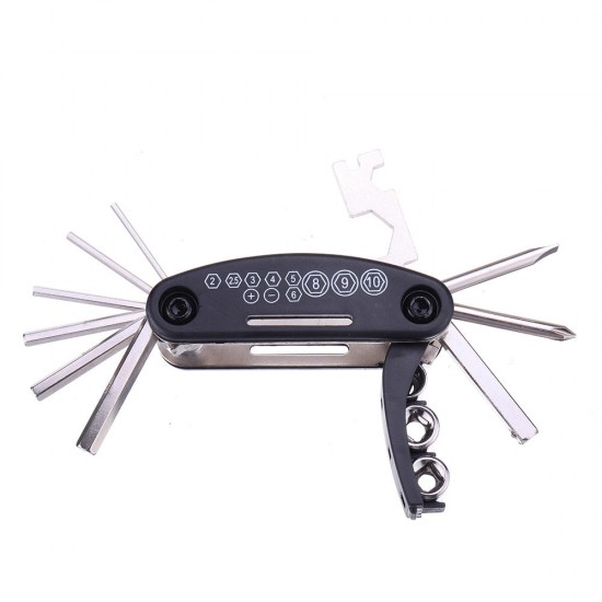 16 in 1 Multifunctional Bicycle Repair Tools Kit Hex Spoke Cycling Screwdriver Tool MTB Mountain Cycling Bike Repair Tool 16 in 1 Multifunctional Bicycle Repair Tools Kit Hex Spoke Cycling Screwdriver Tool MTB Mountain Cycling Bike Repair Tool