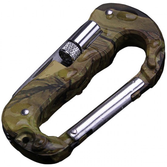 4 In 1 Multifunctional Tool Carabiner Hook Cutter Gear EDC Tool Outdoor Camping