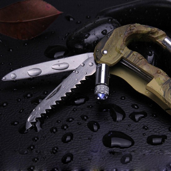4 In 1 Multifunctional Tool Carabiner Hook Cutter Gear EDC Tool Outdoor Camping 4 In 1 Multifunctional Tool Carabiner Hook Cutter Gear EDC Tool Outdoor Camping