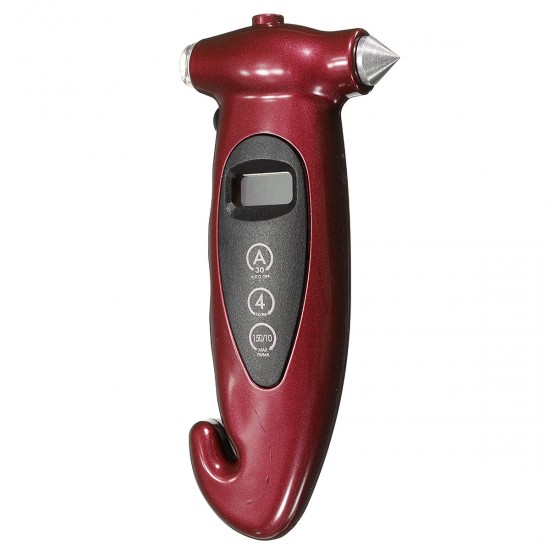 5 in 1 LCD Digital Tire Pressure Gauge Night Lighting Hammer Cutter Deflation Needle Function 5 in 1 LCD Digital Tire Pressure Gauge Night Lighting Hammer Cutter Deflation Needle Function