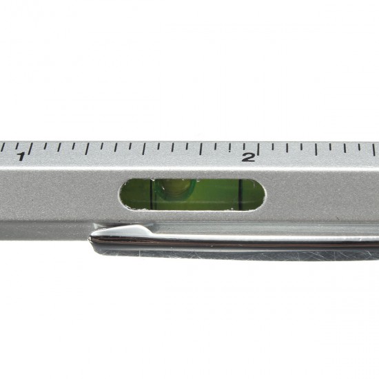 6 in 1 Metal Multitool Pen Handy Screwdriver Ruler Spirit Level 6 in 1 Metal Multitool Pen Handy Screwdriver Ruler Spirit Level