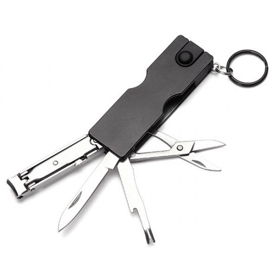 8 in 1 Multitool Manicure Tool Nail Clippers Keyring Accessories Nail File Cleaner LED Flashlight 8 in 1 Multitool Manicure Tool Nail Clippers Keyring Accessories Nail File Cleaner LED Flashlight