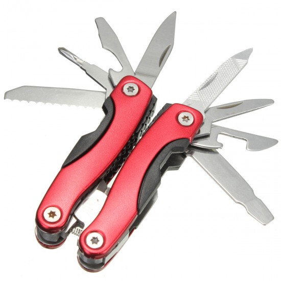 9 In 1 Portable Pocket Multitool Plier Survival Camping Travel Life Tools