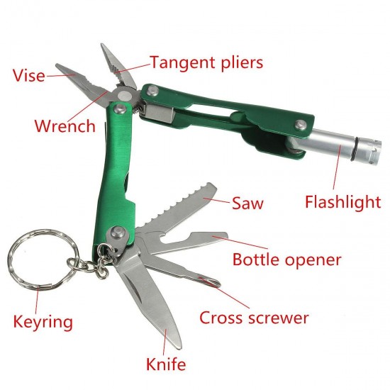 9 In 1 Stainless Steel Portable Multi Plier Tool