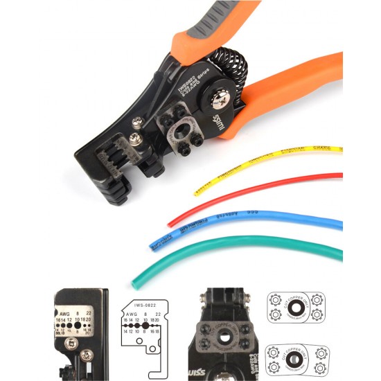 Automatic Stripping Pliers Wire Stripper Multi-function Electrician Wire Cutters 0.35-8.2mm² Multifunctional Wire Cable Stripper