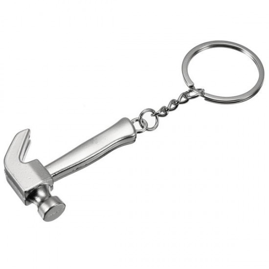 Creative Mini Tool Model Claw Hammer Key Chain Ring