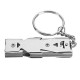 Double Pipe High Decibel Stainless Steel Outdoor Emergency Survival Whistle Keychain Camping HIking Keychain Whistle