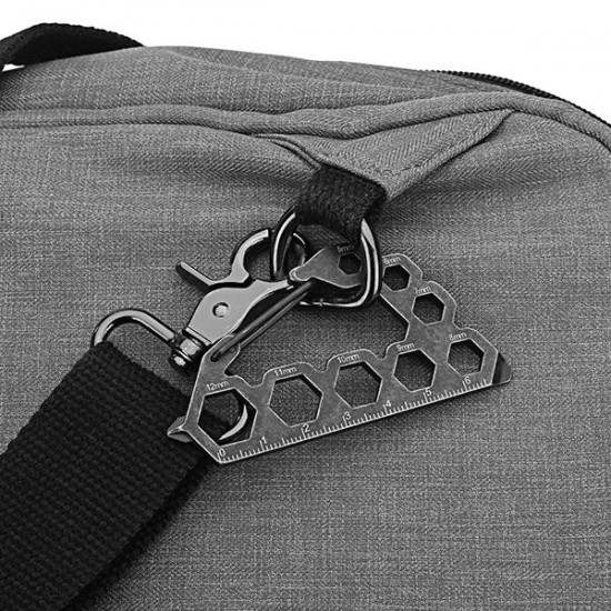 EDC Pocket Wrench Screwdriver Ruler Outdoor Tool Multifunction Key Chain EDC Pocket Wrench Screwdriver Ruler Outdoor Tool Multifunction Key Chain