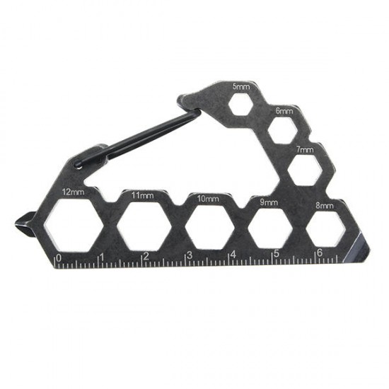 EDC Pocket Wrench Screwdriver Ruler Outdoor Tool Multifunction Key Chain EDC Pocket Wrench Screwdriver Ruler Outdoor Tool Multifunction Key Chain