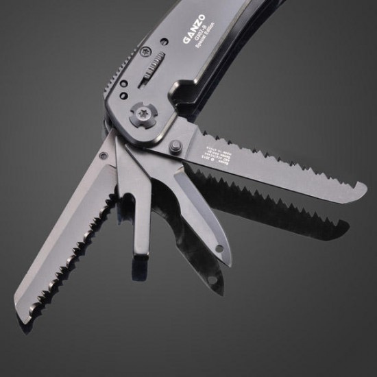 G302B Multi Pliers Black Camping Tools With Locking Function