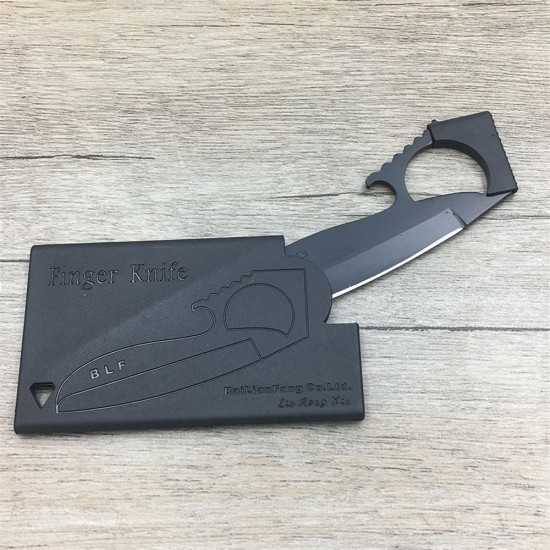 Mini Multifunctional Finger Cutter Eagle Folding EDC Outdoor Bottle Opener Pocket Wallet Card Tools
