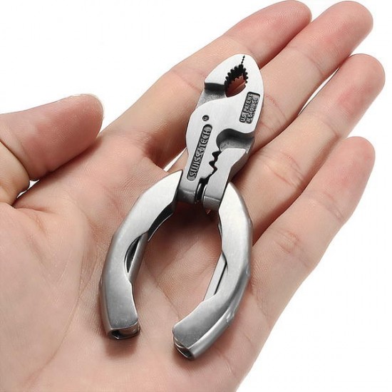 Mini Multifunctional Tool 9 in 1 Multitool Keychain Plier Screwdriver Pocket Tools