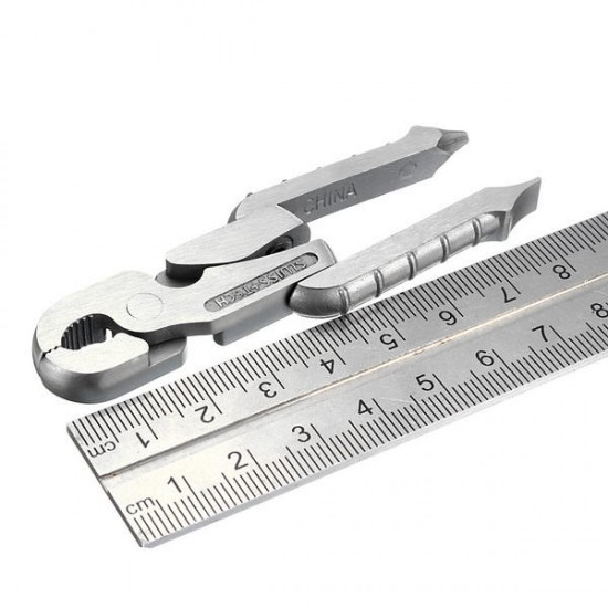 Mini Portable Folding Pliers Screwdriver Mini Multifunctional Tools